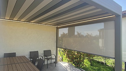 pergola Angoulême avec toile électrique