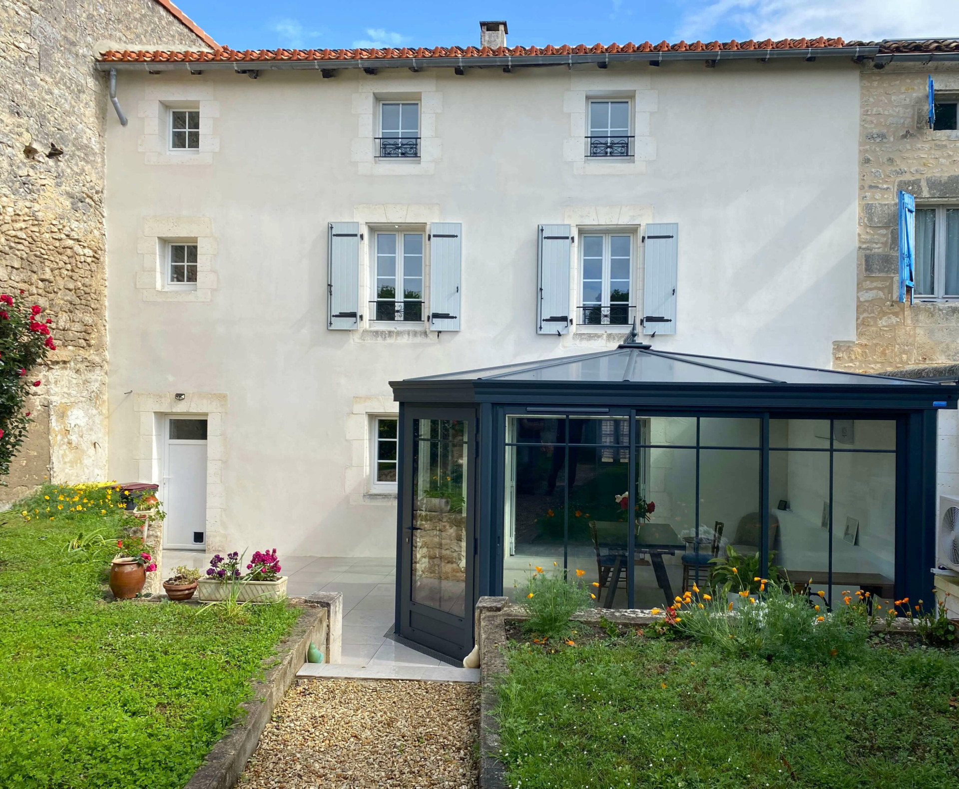 veranda 16 Charente vue de l'extérieur