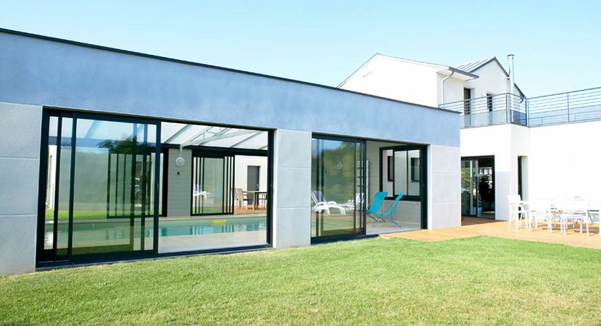 veranda piscine interieure en Ille et Vilaine
