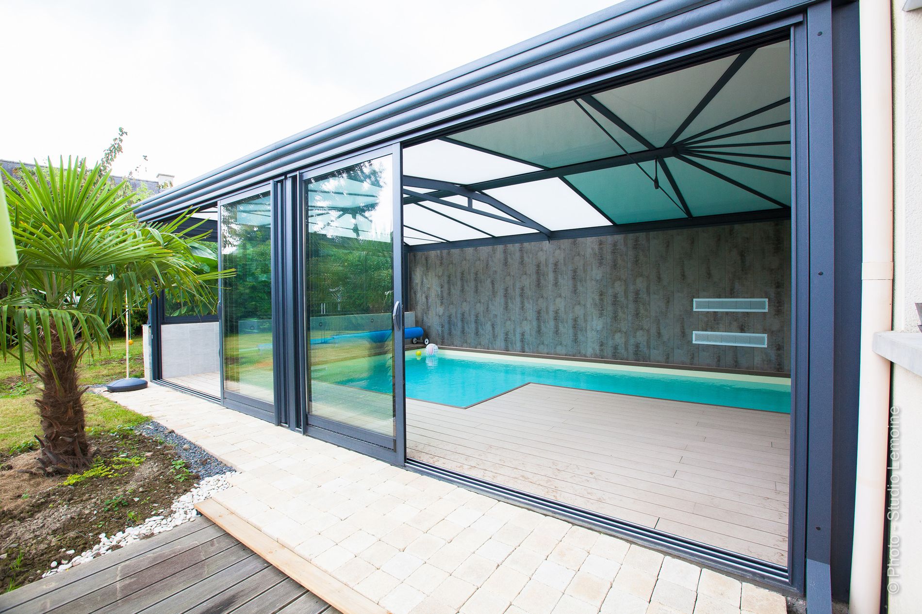 piscine intérieure véranda en Ille et Vilaine