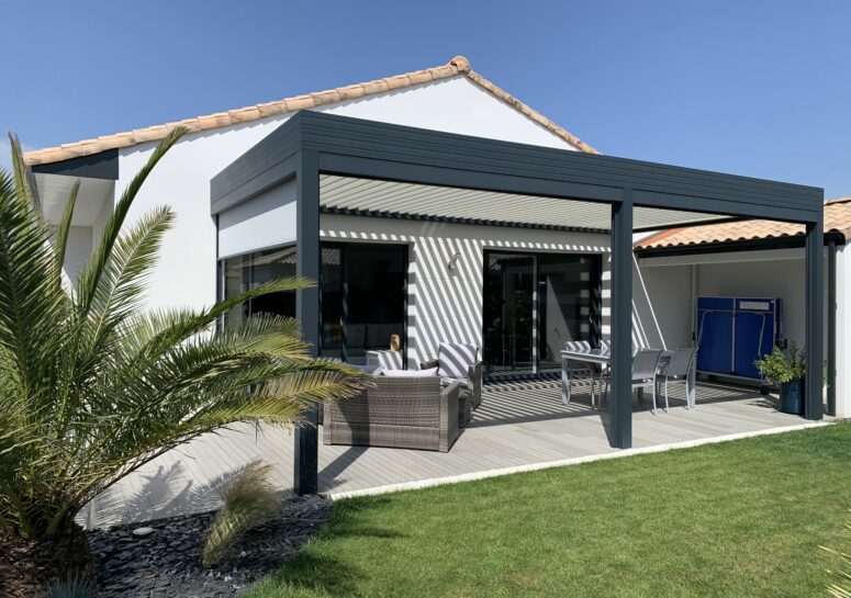 pergola Pornic bioclimatique aluminium