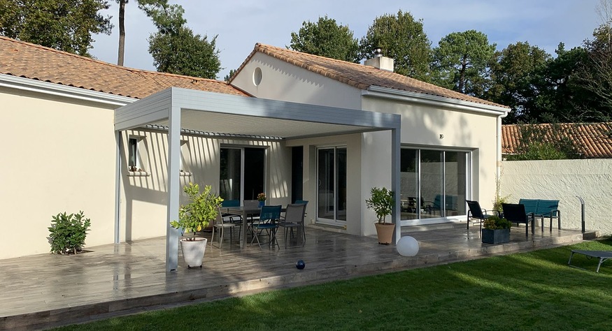 pergola trapèze sur-mesure en Loire-Atlantique