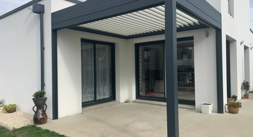 pergola sur mesure réalisée par Fillonneau