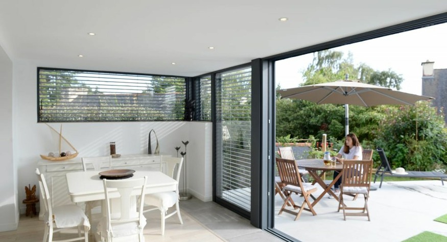 intérieur d'une extension maison morbihan