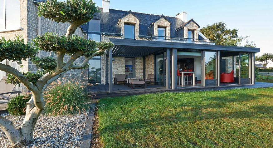 verandas toit plat morbihan