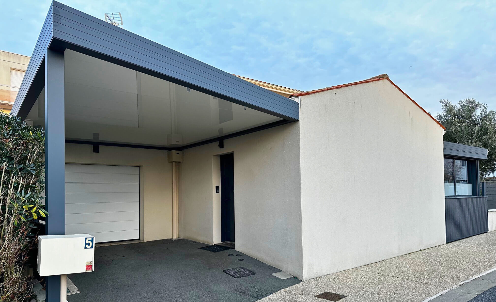 extension garage maison plain pied