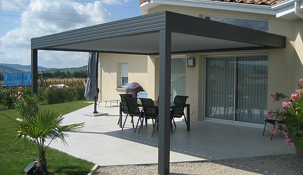 pergola sur terrasse asymétrique