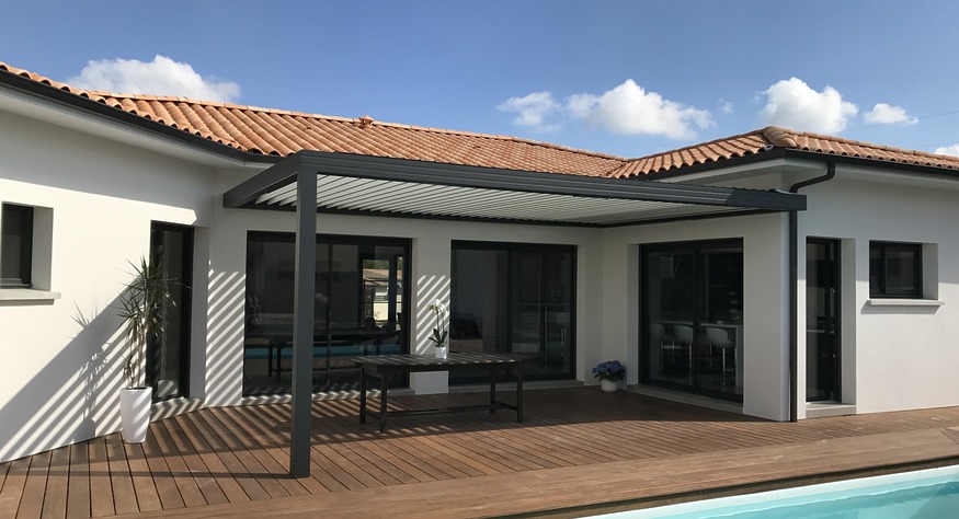 Pergola vendee en aluminium