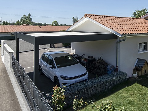 carport alu adossé