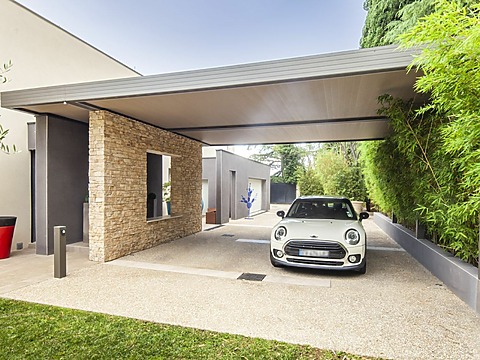 carport sur mesure adossé