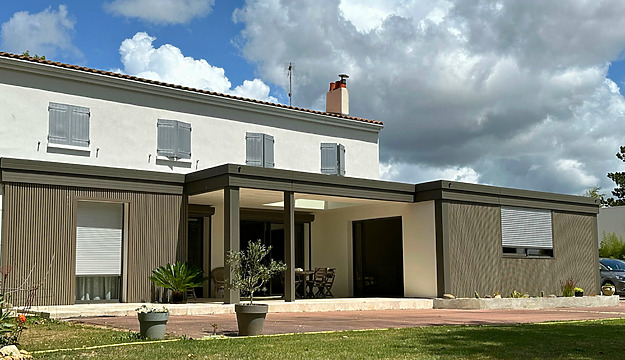extension toit plat saintes