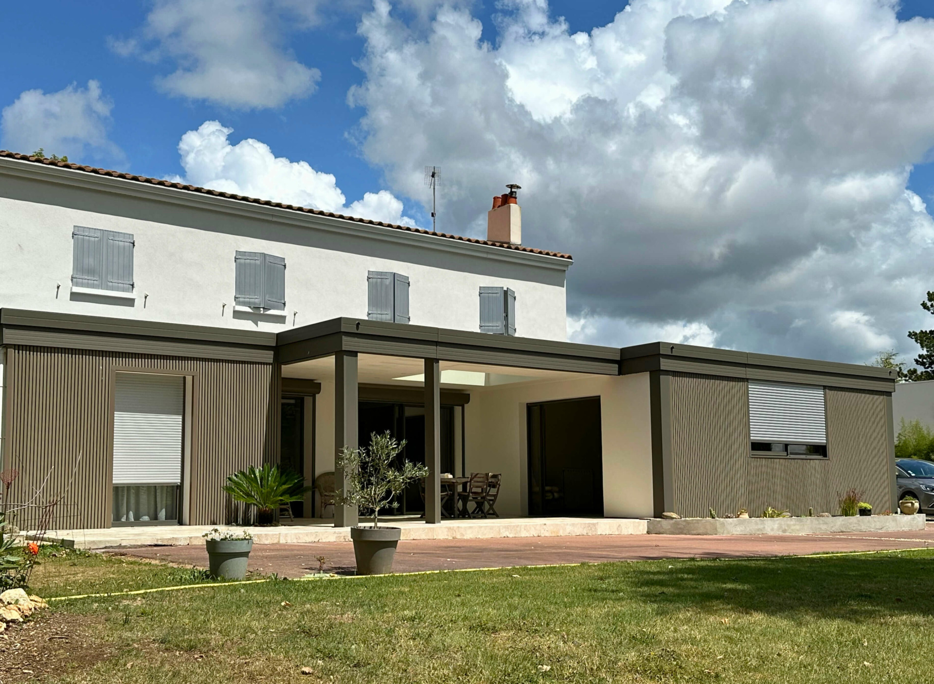 extension toit plat saintes