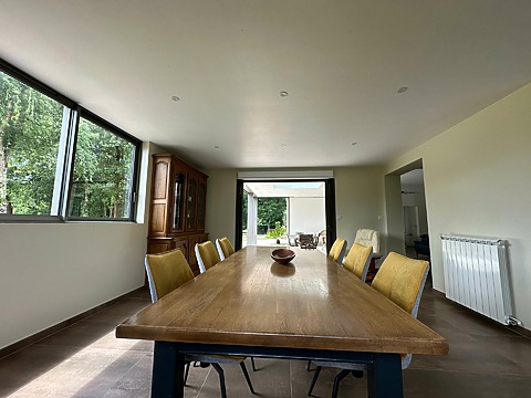 intérieur salle à manger extension maison saintes