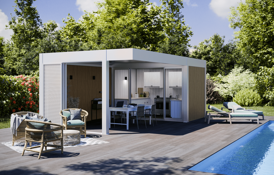 pool house contemporain