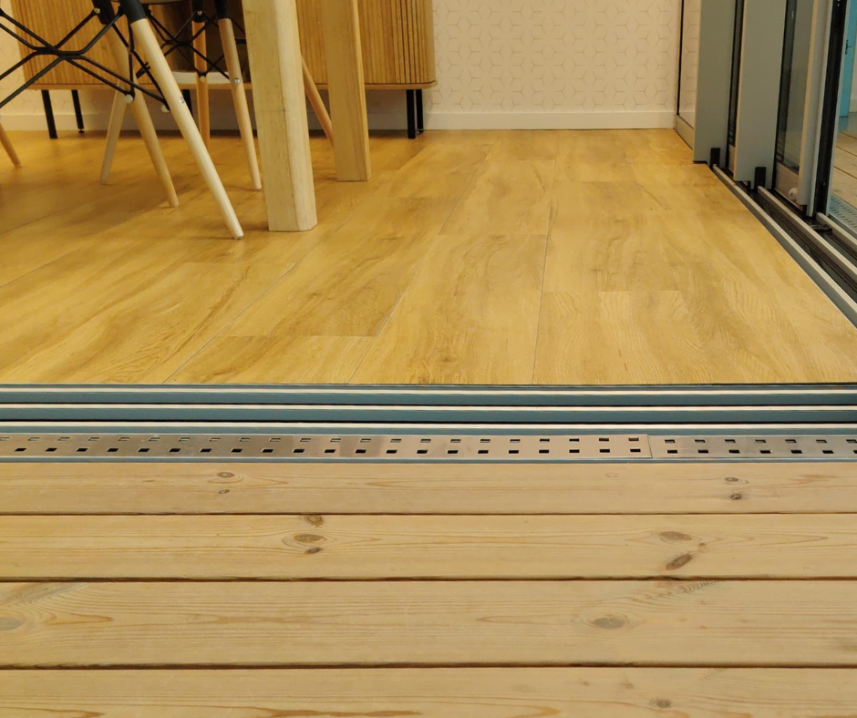 Option seuil planivo pour les extensions maison